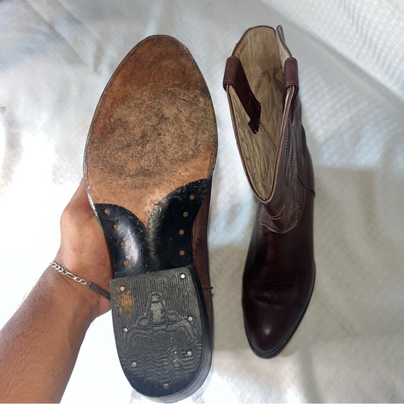 Brown Western Leather Boots - Picture 5 of 5